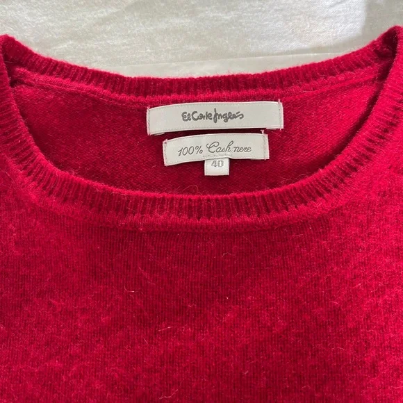 Red cashmere sweater - Picture 6 of 10